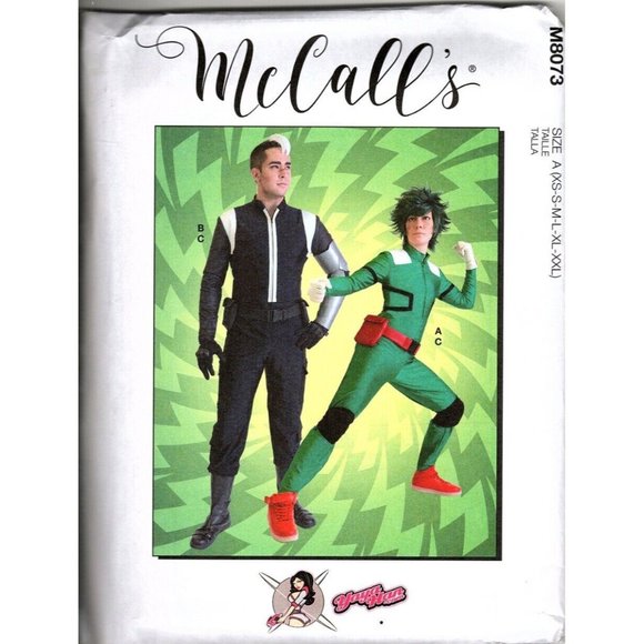 McCalls M8073 Adult Unisex S to XL Anime Costumes Sewing Patterns - Picture 1 of 2